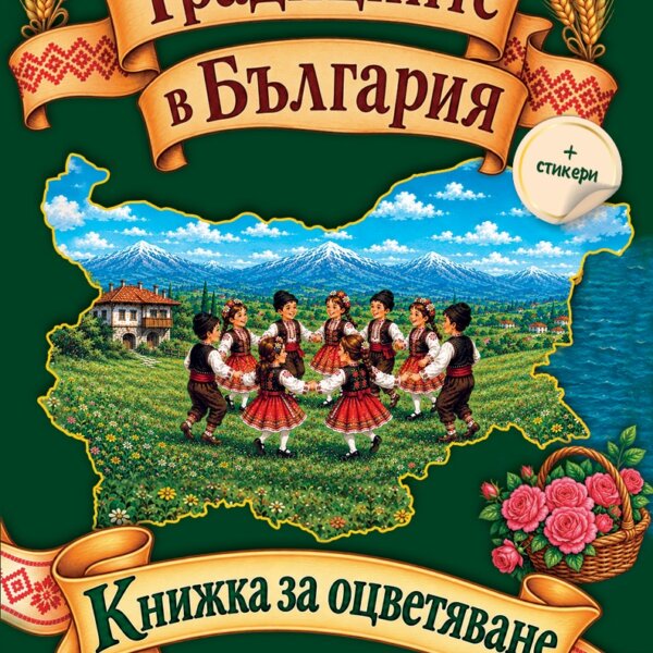 Книжка за оцветяване Традициите в българия